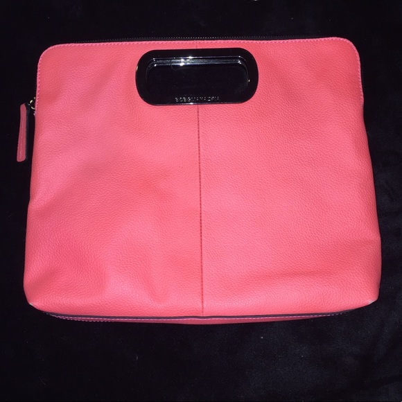 BCBG MaxAzaria neon red clutch - Picture 3 of 4
